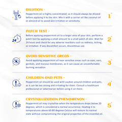 HIQILI Aceite de menta en envase de 100 ml, perfecto para viajar.