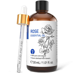 HIQILI botella frontal con aceite esencial de rosa, aroma puro y elegante