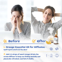 Difusor con HIQILI Naranja para aroma fresco en casa