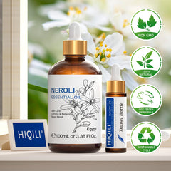 Frasco ámbar UV HIQILI, protege la pureza del aceite.