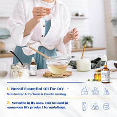 HIQILI Neroli para masaje, diluido en aceite portador para uso corporal.