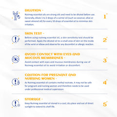 HIQILI Cuidado capilar con aceite de nuez moscada para brillo.