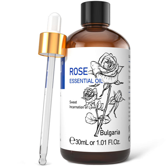 HIQILI Rose Aceite Esencial - botella, ideal para difusor y ambientación.