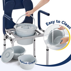 HOLYHEAL silla en uso con cuidador mostrando transferencia lateral segura