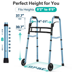 HOMENURSE patines ski que facilitan el avance sin levantar el andador