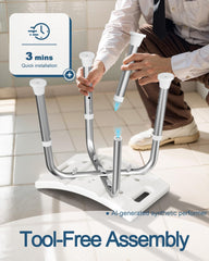 homland soporte para rociador instalado facilitando el baño