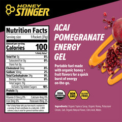 Honey Stinger textura del gel en primer plano mostrando consistencia fácil de consumir
