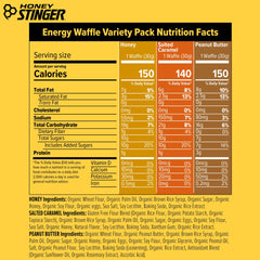Honey Stinger waffle abierto con relleno de miel para energía rápida