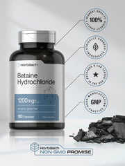 Horbäach detalle de la etiqueta nutricional que evidencia 1.200 mg por dosis