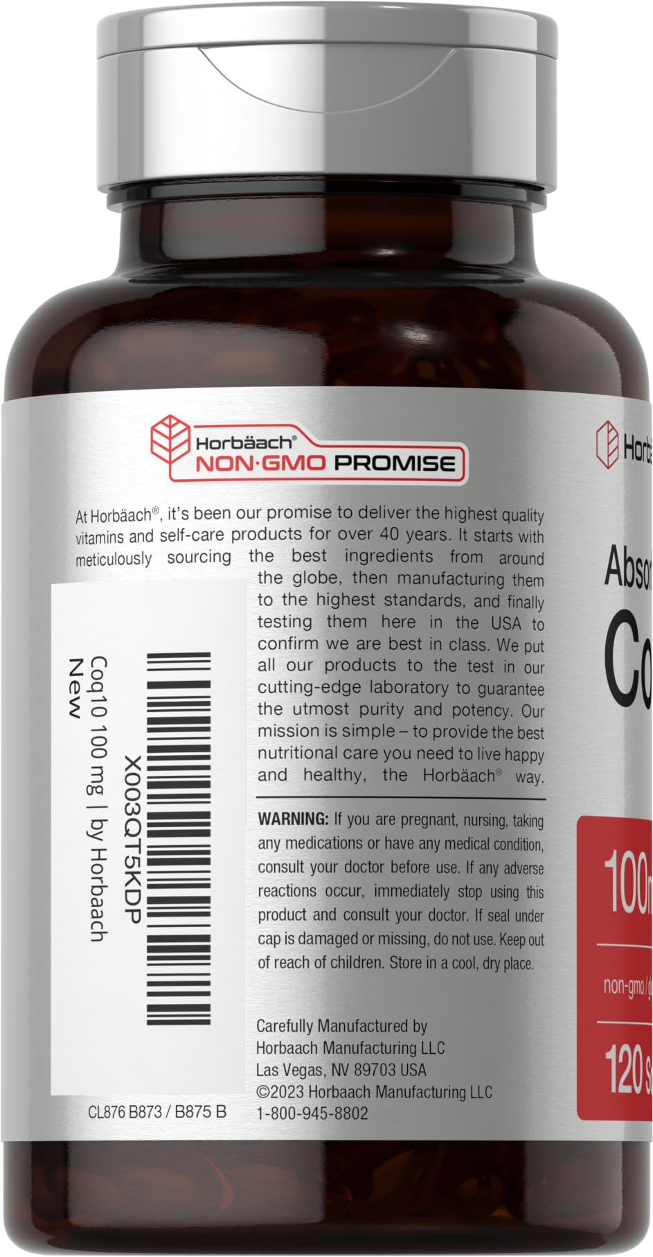 Horbäach etiqueta con ingredientes y beneficio transparencia