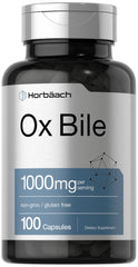 Horbäach envase frontal mostrando 100 cápsulas y 1,000 mg por porción, confianza en la pureza