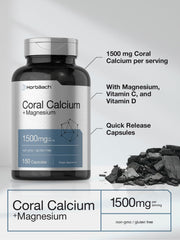 Horbäach etiqueta de ingredientes destacando calcio, magnesio y vitaminas