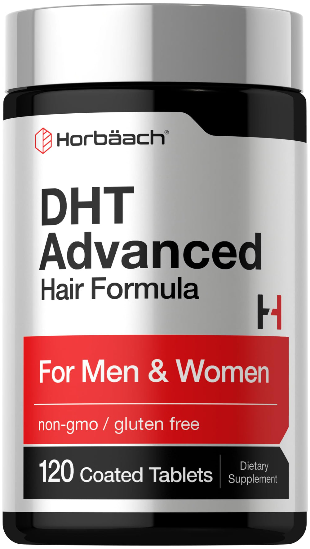 Horbäach frasco frontal mostrando etiqueta y diseño, transmite confianza de marca
