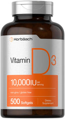 Horbäach frasco frontal mostrando 500 softgels y alta potencia