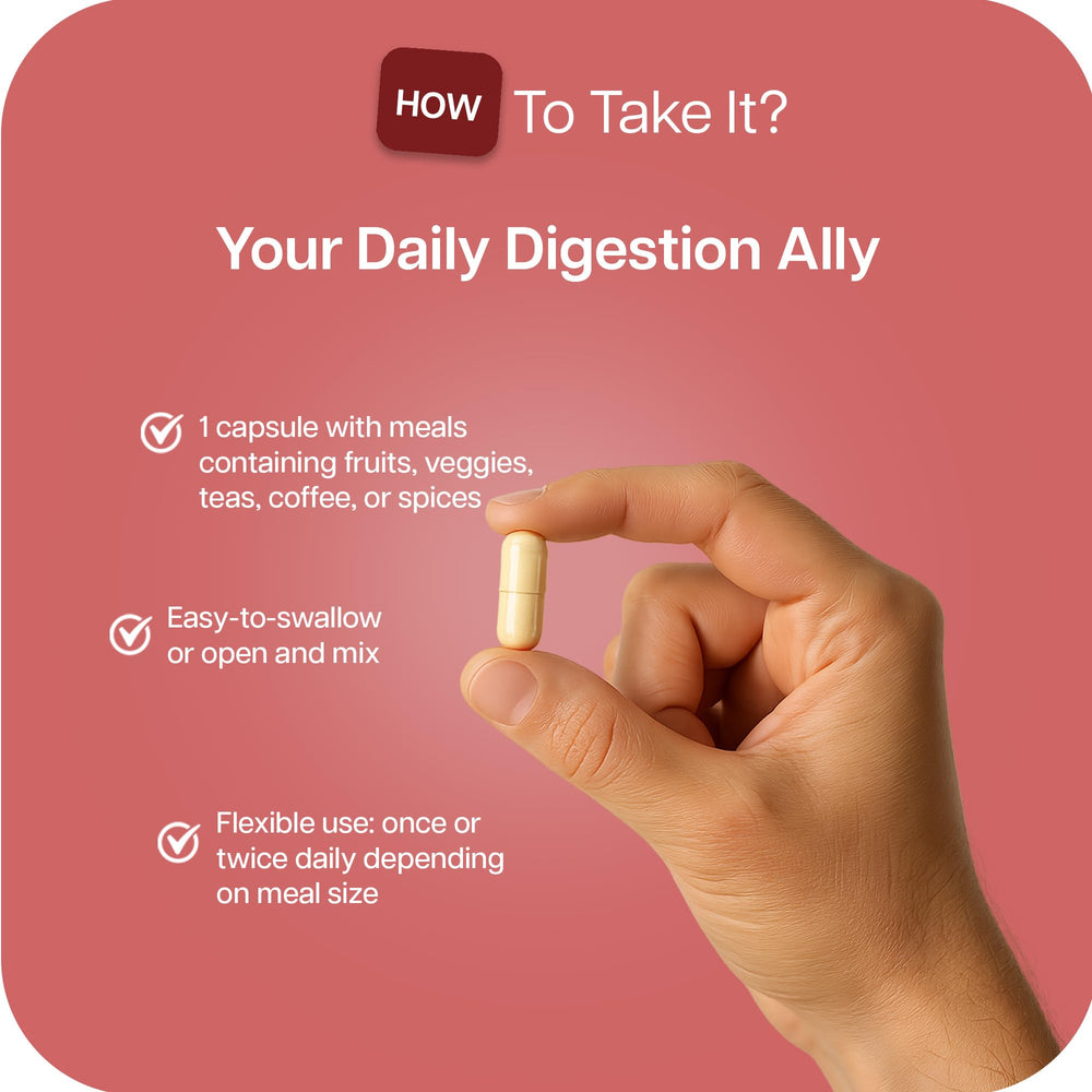 No-Fenol on fruits and vegetables for fiber digestion.