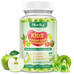 Hovika frontal del envase mostrando gominolas y beneficios para la calma