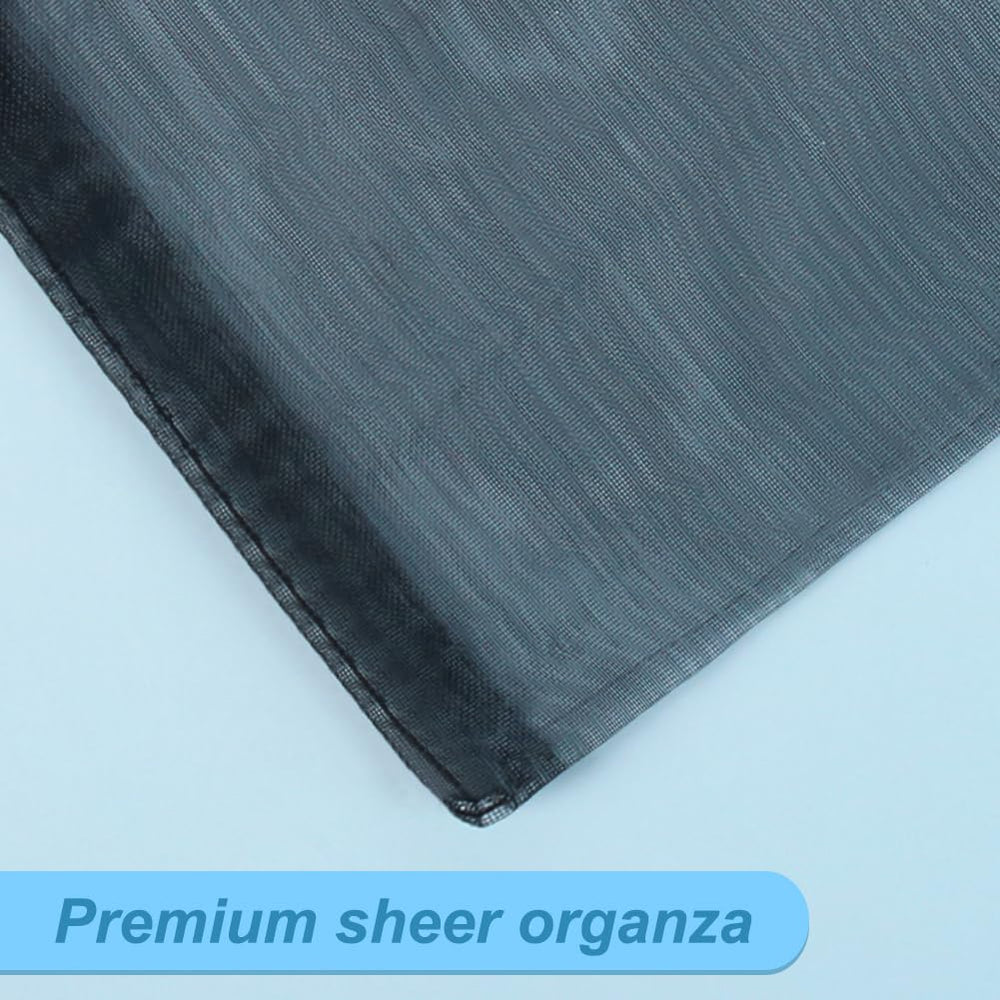 HRX Package primer plano de la organza mostrando textura y costuras resistentes