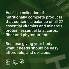 Huel producto en cocina con frutas para transmitir sabor frutal y uso cotidiano