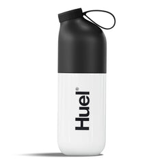 Huel botella mezcladora frontal con tapa atornillable y aspecto duradero
