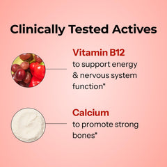 HUM B12 Turbo etiqueta nutricional mostrando ingredientes clave