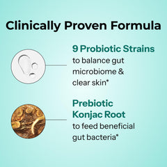 HUM Skin Squad Probiotics: uso diario flexible sin depender de la comida.