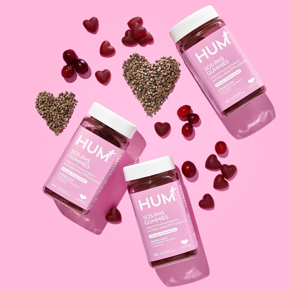 HUM SOS PMS gominolas, rutina femenina diaria con sabor suave