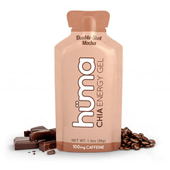 HÜMA CHIA ENERGY GEL ingredientes: puré de fruta y chía, beneficio de energía real