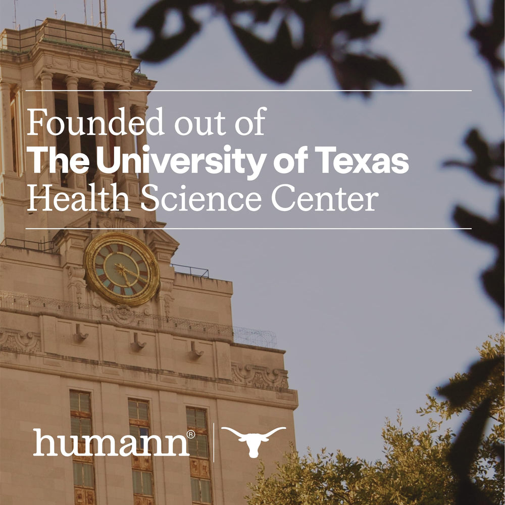 HumanN cápsulas en mano mostrando escala y cantidad por dosis