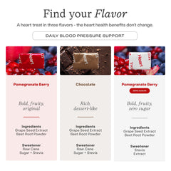 HumanN enfoque en sabor pomegranate berry de SuperBeets que mejora adherencia
