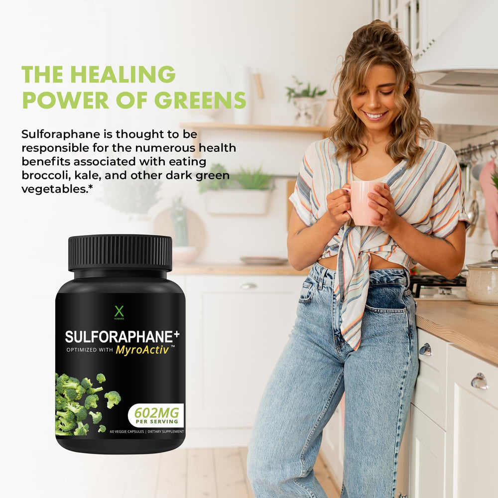 HUMANX etiqueta nutricional que muestra ingredientes y pruebas
