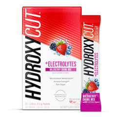 Hydroxycut envase frontal Wildberry y beneficio energía rápida