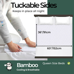 Hygge Supplies corte transversal de las 5 capas mostrando absorción segura