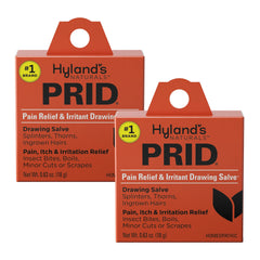 Hyland's PRID vista frontal del envase mostrando el diseño y beneficio inmediato