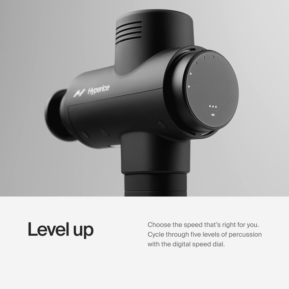 Hyperice Hypervolt 2 Pro detalle de superficie y acabado antideslizante
