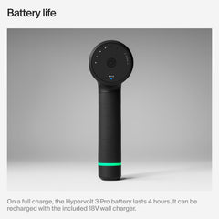 Hyperice Hypervolt 3 Pro en uso por deportista para calentamiento eficaz