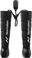 Hyperice Normatec 3 frontal del embalaje mostrando diseño y beneficios