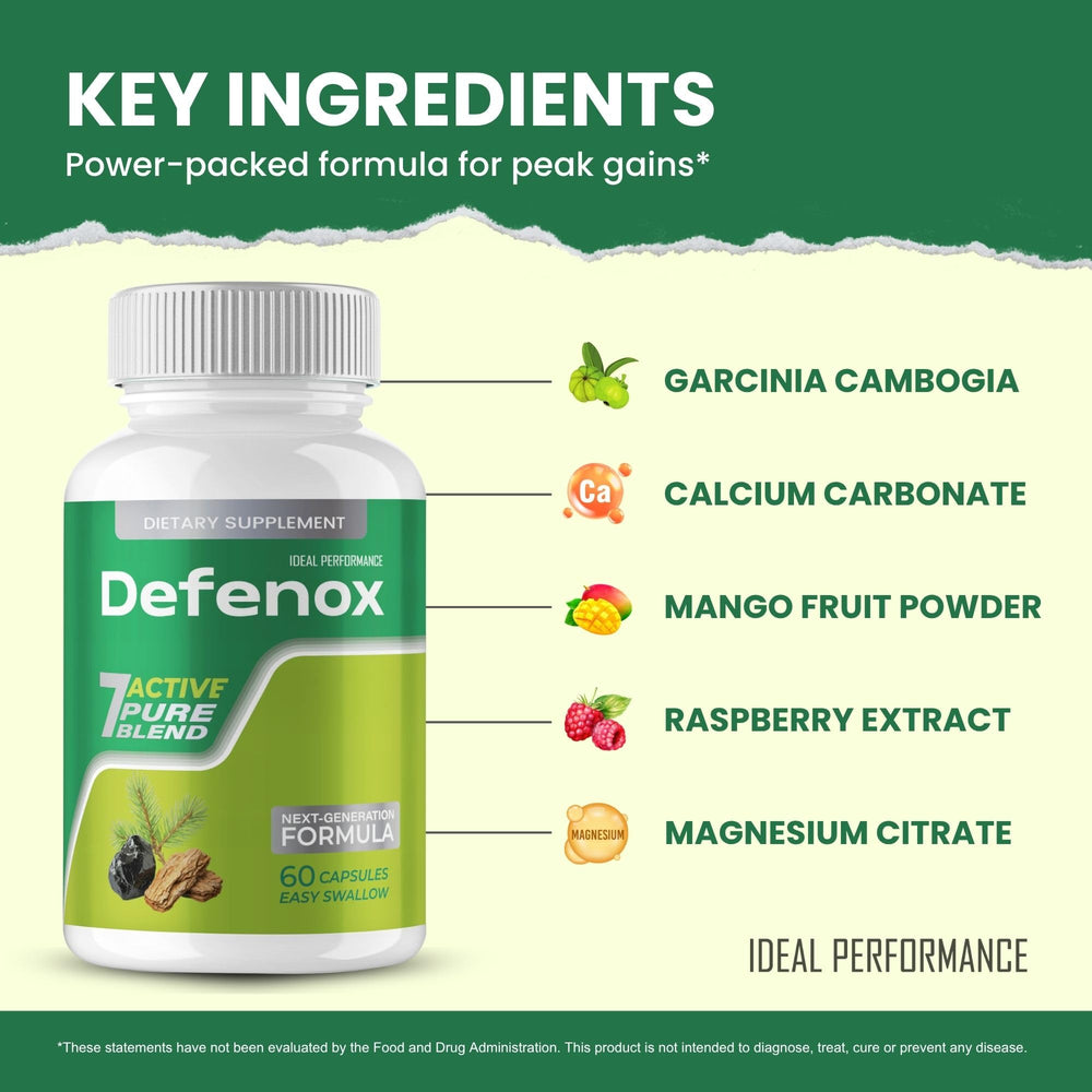 IDEAL PERFORMANCE una mano sosteniendo cápsula Defenox demostrando conveniencia