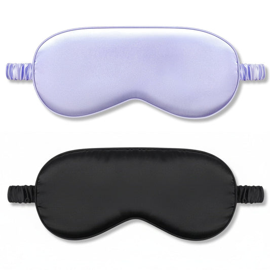 IEKEODI antifaz frontal negro y morado mostrando cobertura total y confort