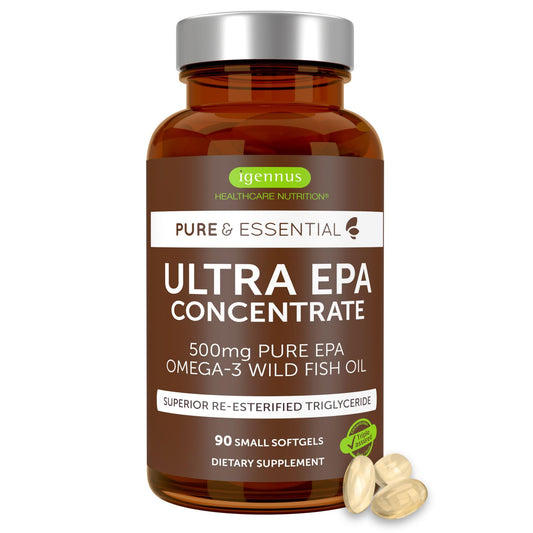 Igennus Ultra EPA envase frontal mostrando 90 cápsulas y claridad de la fórmula