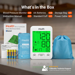 iHealth pantalla con código de color para interpretación fácil