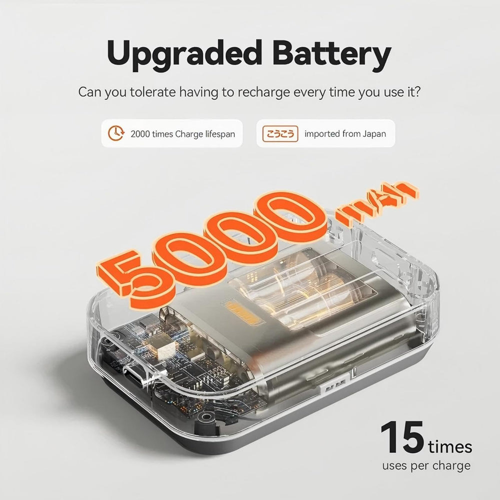 IKEEPFIT batería 5000mAh destacada, autonomía prolongada para uso inalámbrico