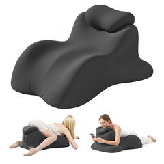 IKHTY almohada cuña vista frontal mostrando forma ergonómica y soporte