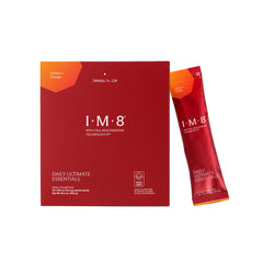IM8 frontal del empaque mostrando 30 sobres, conveniencia diaria
