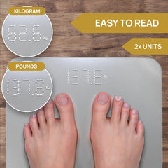 INEVIFIT primer plano de la plataforma de vidrio templado resistente