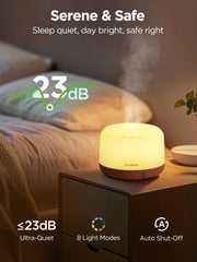 InnoGear etiqueta y textura de aceite esencial destacando pureza y calidad