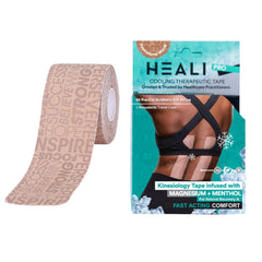 Innovations by Heali frente del producto mostrando 20 tiras y beneficio de soporte