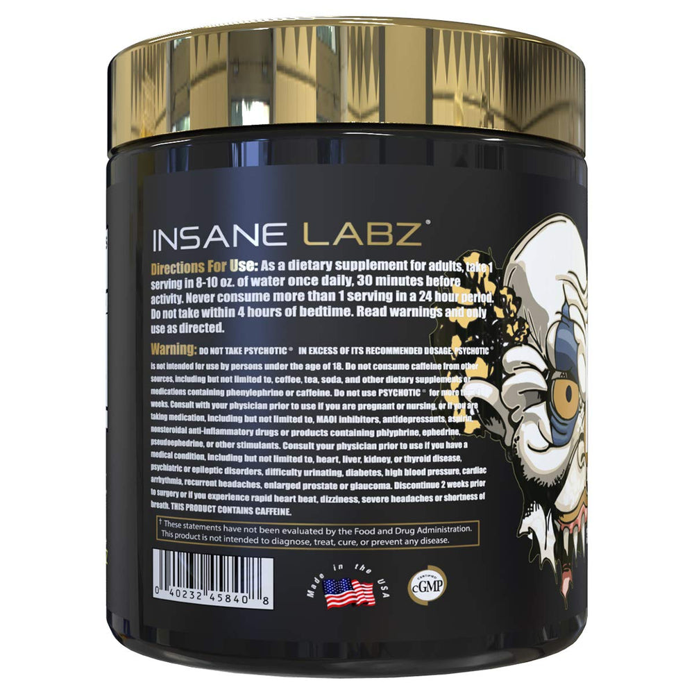 Insane Labz vaso con mezcla preparada, energía lista antes del entrenamiento