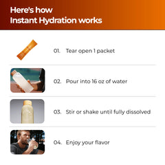 Instant Hydration bebida en botella en gimnasio, rehidratación durante ejercicio