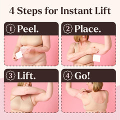 Instant Lifts resultado antes y después en brazo, realce visible inmediato