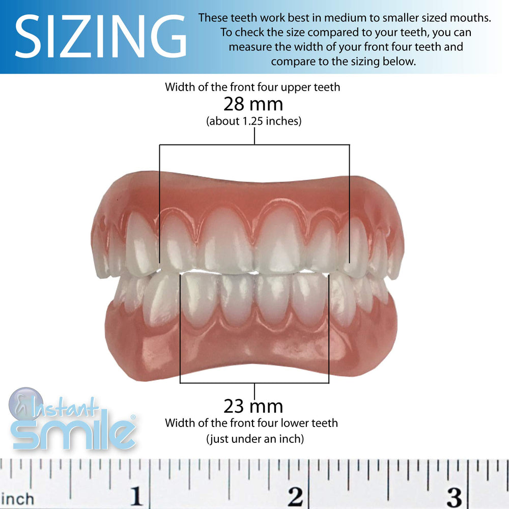 Instant Smile etiqueta y contenido hecho a mano indicando calidad y confianza